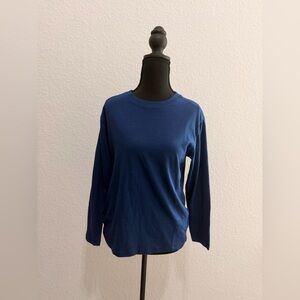 ZARA Kids Navy Blue Long Sleeve Tee Minimal Classic Layering